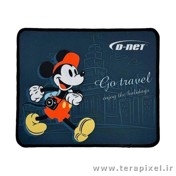 موس پد اپتیکال طرح میکی موس سایز 21x25 دی نت مدل 01 D-NET DT-X18 Mickey Mouse