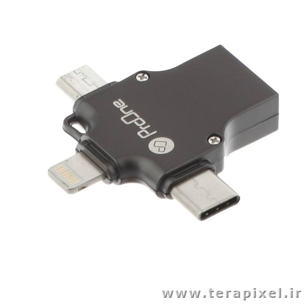 مبدل USB به MicroUSB Lightning Type-c پرووان مدل ProOne PCO04