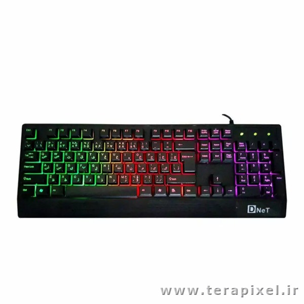 کیبورد گیمینگ سیمی دی نت مدل D-Net DT996 RGB