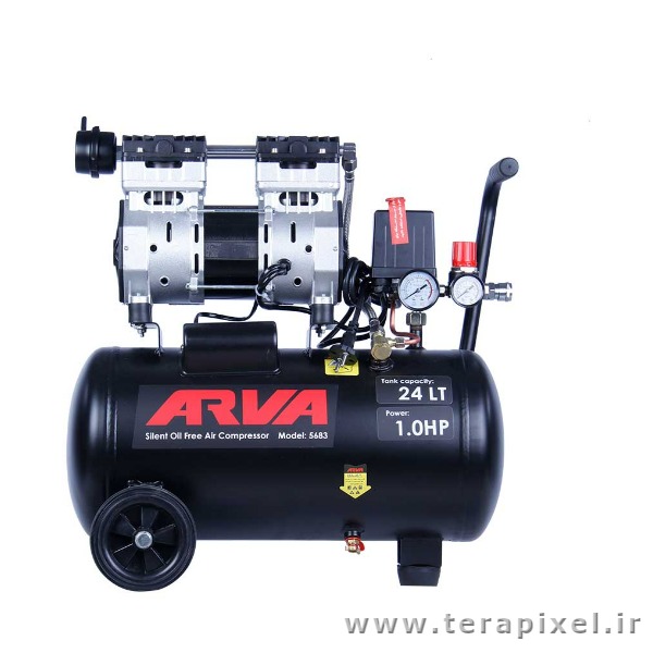 کمپرسور باد سایلنت 24 لیتری آروا مدل Arva 5683