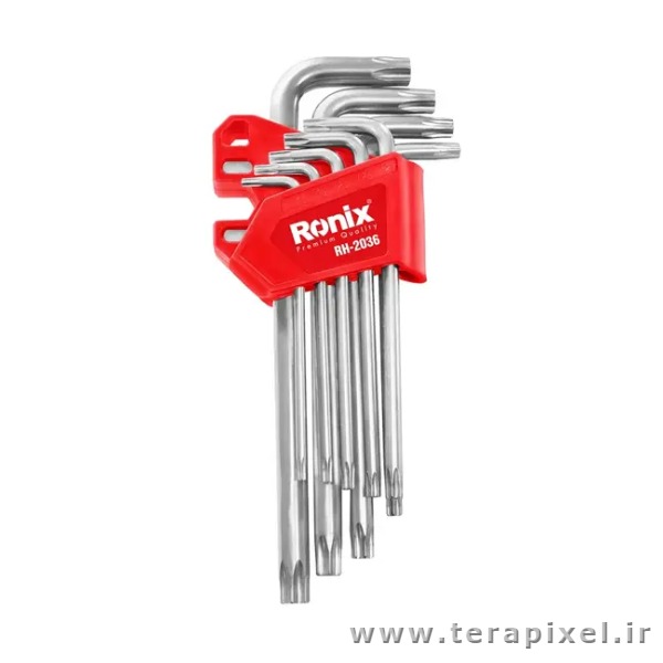 آچار آلن ستاره ای 9 عددی بلند مگنتی رونیکس مدل Ronix RH-2036