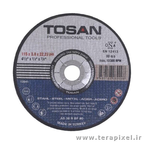 صفحه آهن بر 115 میلیمتری توسن مدل Tosan F103-115MC3